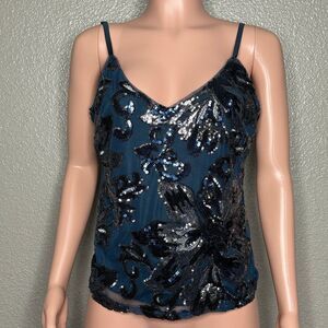 White House Black Market dressy sequin camisole tank 90s fashion